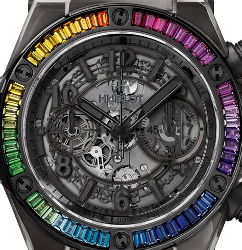 hublot rainbow black sapphire|big bang unico sapphire.